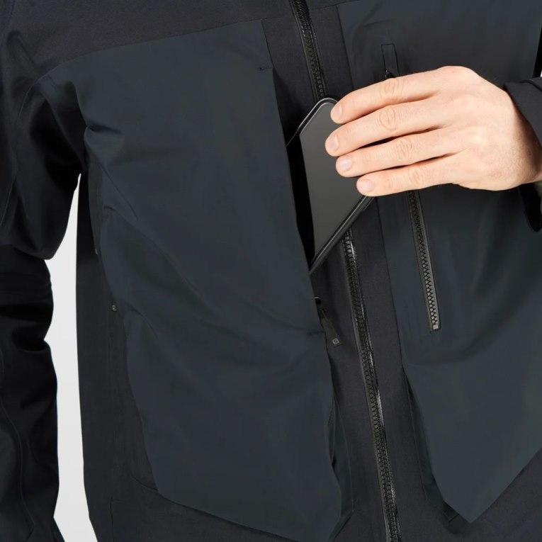 Salomon Stance 3L Long Shell Men's Ski Jackets Black | CA 61O4